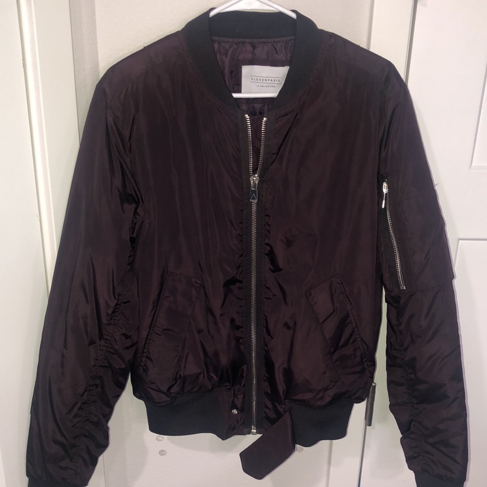 Eleven Paris| LA collection Men’s bomber jacket, color fudge.  Street wear New